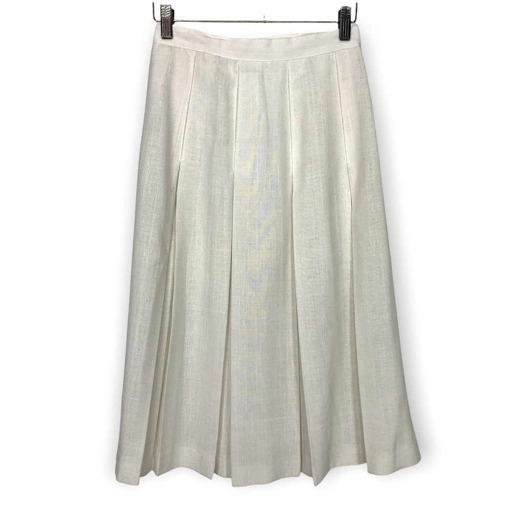 Vintage 90s Wyndham Box Pleat Skirt A Line Skirt Small